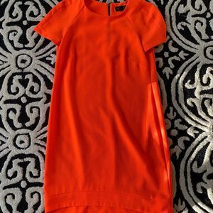 Topshop Neon Orange Dress